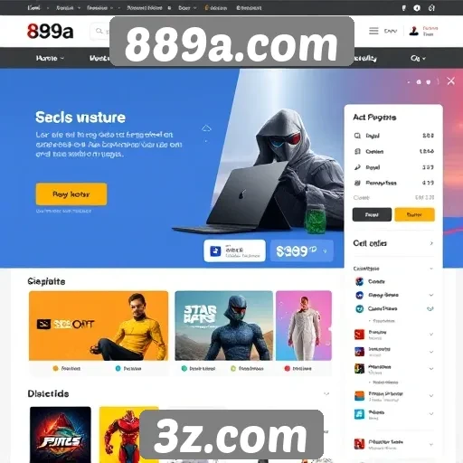 Interface do site 889a.com é intuitiva e acessível